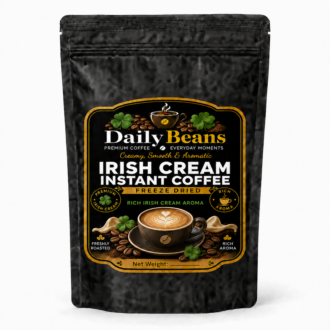 Instant Flavored Coffee - Freeze Dried - Irish Cream