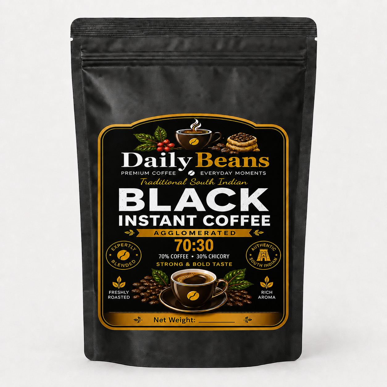 Instant Black Coffee 70:30