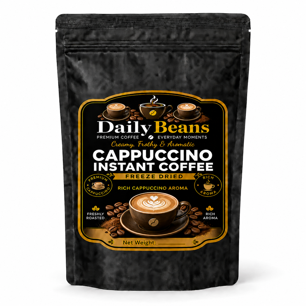 Instant Flavored Coffee - Freeze Dried - Cappuccino